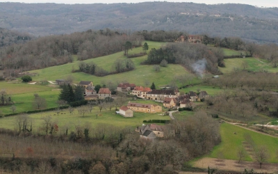 The panoramic view of Dordogne