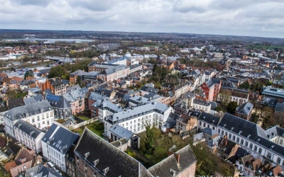 The view of Mons from Baroque Belfry